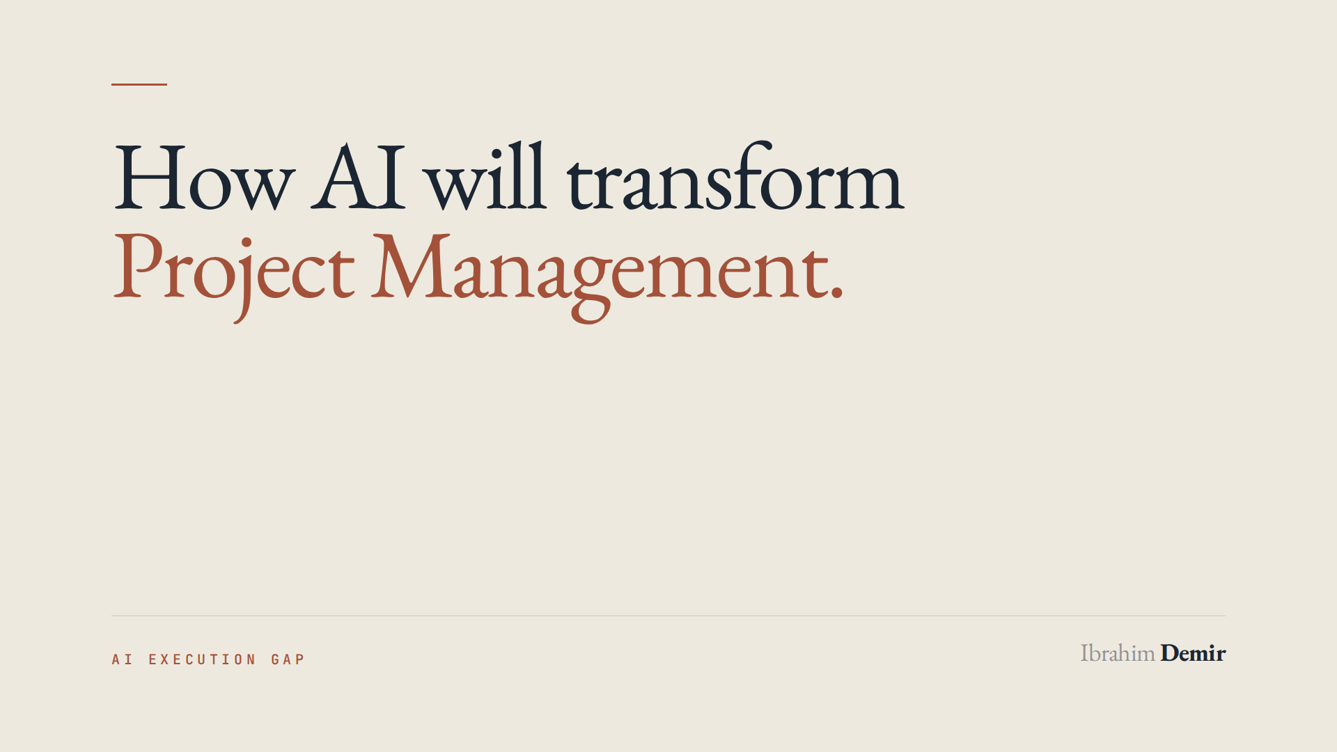 How AI will transform Project Management cover visual